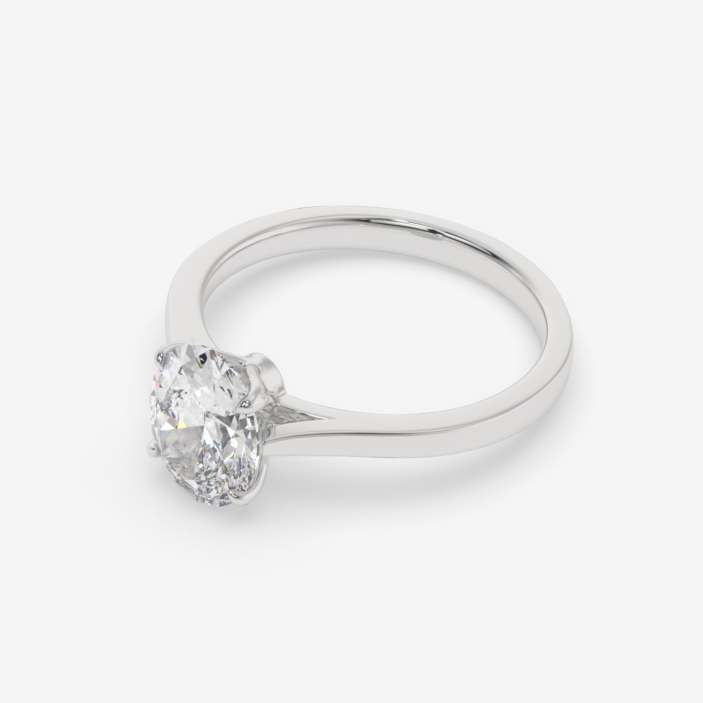 Aurora Oval Solitaire Ring