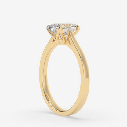 Aurora Oval Solitaire Ring