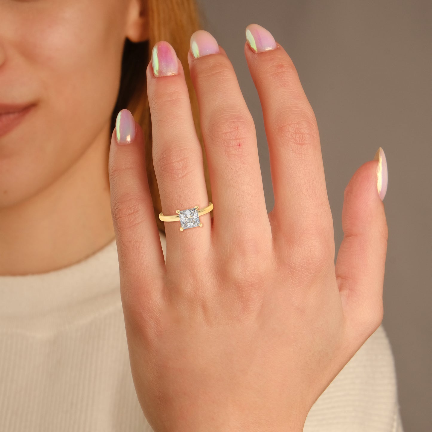 Radiant Edge Princess Ring