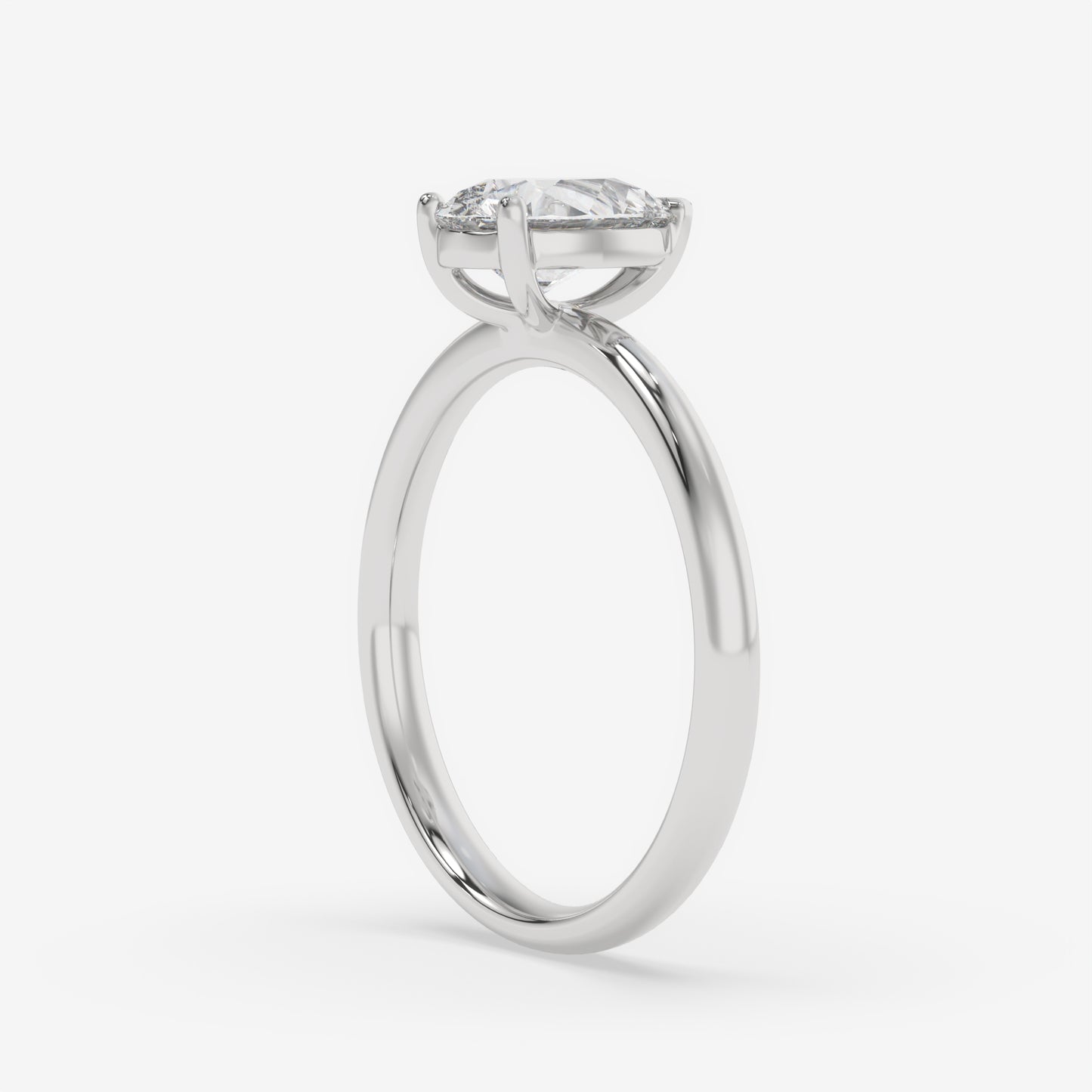 Pear Solitaire Engagement Ring