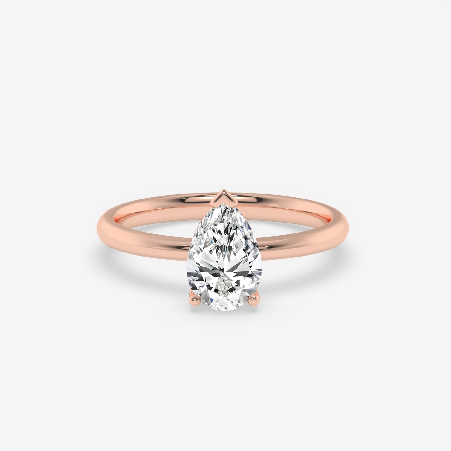 Pear Solitaire Engagement Ring