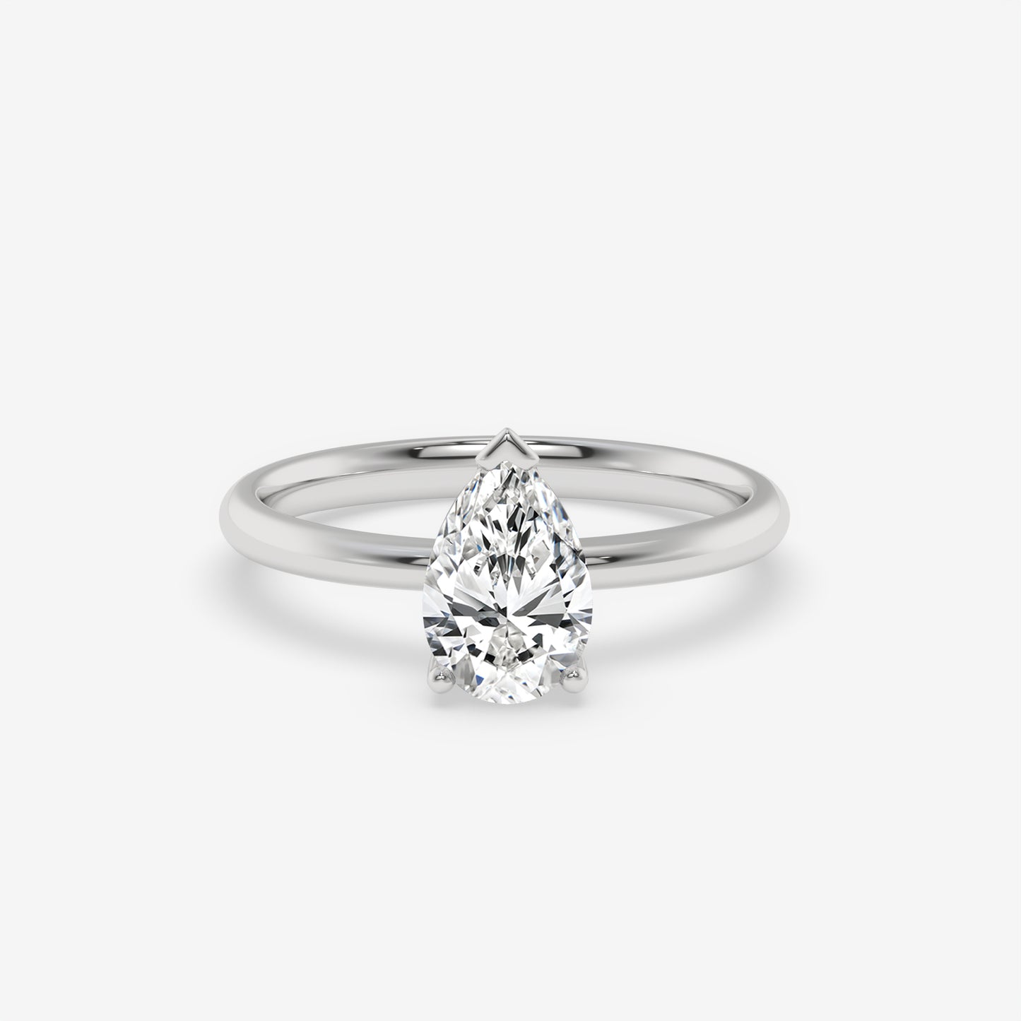 Pear Solitaire Engagement Ring