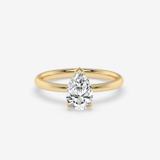 Pear Solitaire Engagement Ring