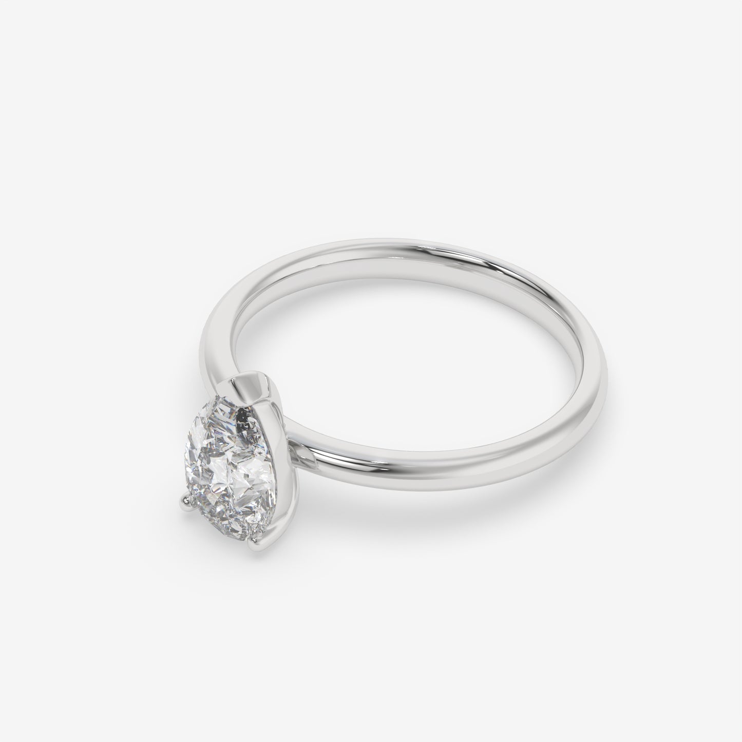 Pear Solitaire Engagement Ring