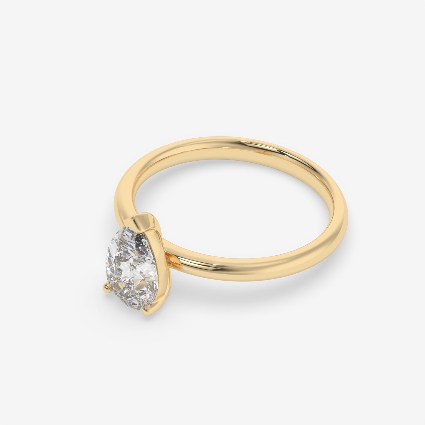 Pear Solitaire Engagement Ring
