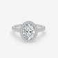 Starlight Halo Oval Ring