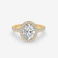 Starlight Halo Oval Ring