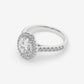 Starlight Halo Oval Ring