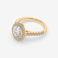 Starlight Halo Oval Ring