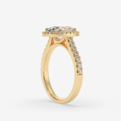 Starlight Halo Oval Ring
