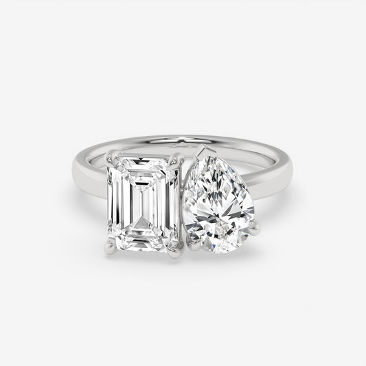 Dual Radiance Emerald & Pear Ring