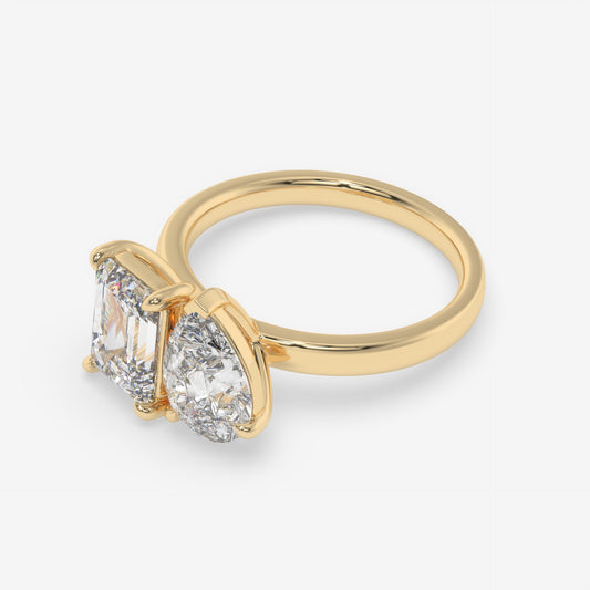 Dual Radiance Emerald & Pear Ring
