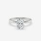 Hidden Halo Oval Elegance Ring