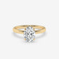 Hidden Halo Oval Elegance Ring