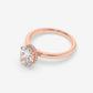 Hidden Halo Oval Elegance Ring