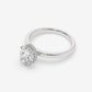 Hidden Halo Oval Elegance Ring