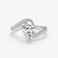 Pear Diamond Twist Band Ring