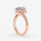 Pear Diamond Twist Band Ring
