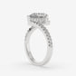 Pear Diamond Twist Band Ring