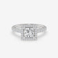 Princess Halo Pavé Ring