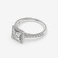 Princess Halo Pavé Ring
