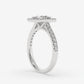 Princess Halo Pavé Ring