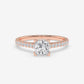 Princess Cut Pavé Diamond Ring