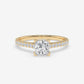Princess Cut Pavé Diamond Ring
