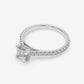 Princess Cut Pavé Diamond Ring