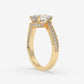 Sovereign Curve Pear Ring