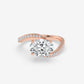Twisted Oval Sparkle Ring