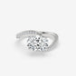 Twisted Oval Sparkle Ring