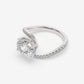 Twisted Oval Sparkle Ring