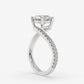 Twisted Oval Sparkle Ring