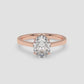 Aurora Oval Solitaire Ring