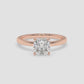 Cushion Spark Solitaire Ring