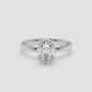Hidden Halo Oval Elegance Ring