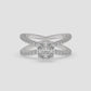 Marquise Cluster Criss-Cross Diamond Ring