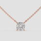Cushion Cut Solitaire Pendant Necklace