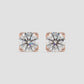 Radiant Round Solitaire Diamond Studs