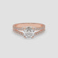 Radiance Split Shank Diamond Engagement Ring - Round