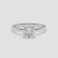 Cushion Spark Solitaire Ring