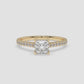Princess Cut Pavé Diamond Ring