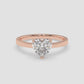 Classic Heart Solitaire Ring