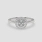 Marquise Cluster Halo Ring