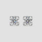Radiant Round Solitaire Diamond Studs