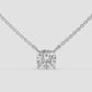 Cushion Cut Solitaire Pendant Necklace