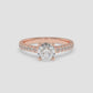 Classic Pavé Diamond Engagement Ring - Round