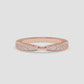 V-Curved Channel-Set Diamond Band - Round
