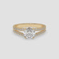 Radiance Split Shank Diamond Engagement Ring - Round